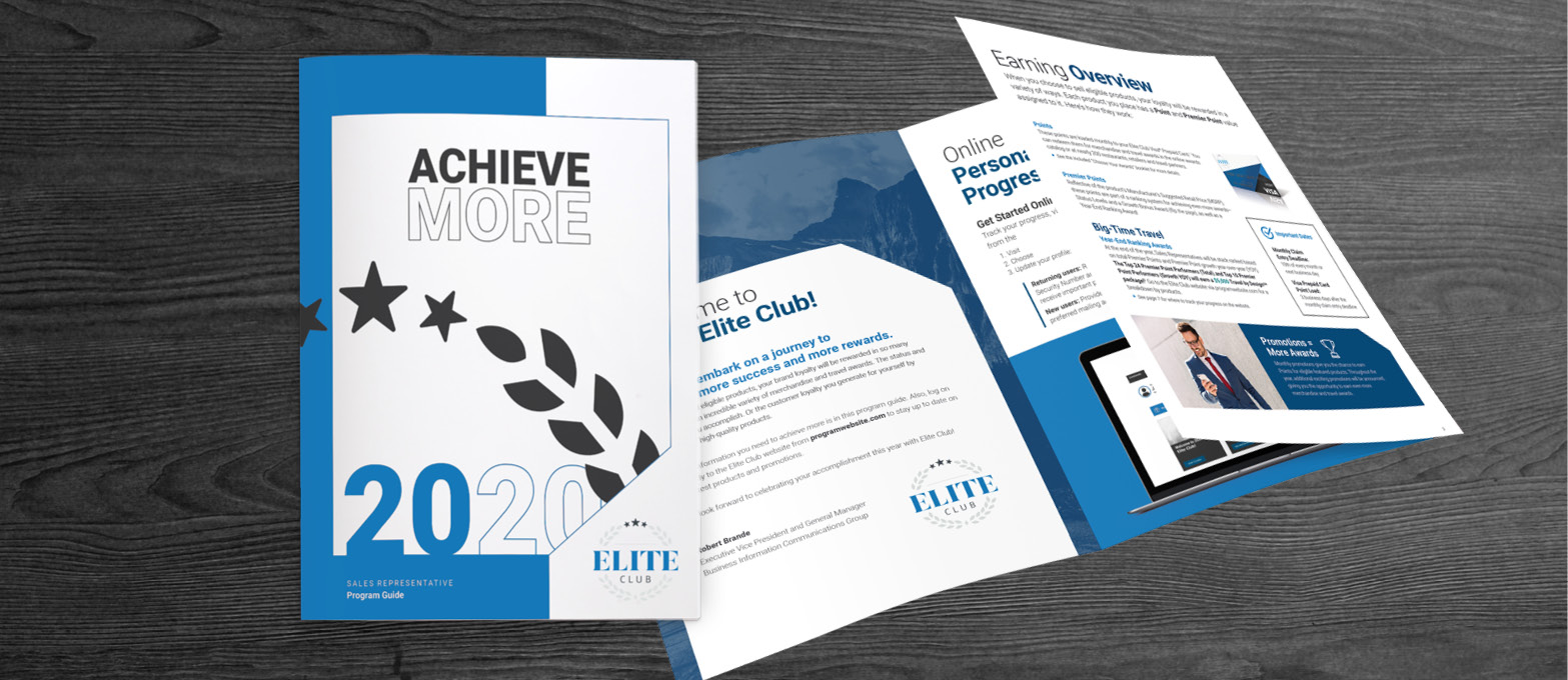 channel incentive program communications on desk